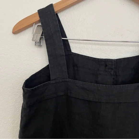 Black Button-Up Women's Top - Picture 6 of 7